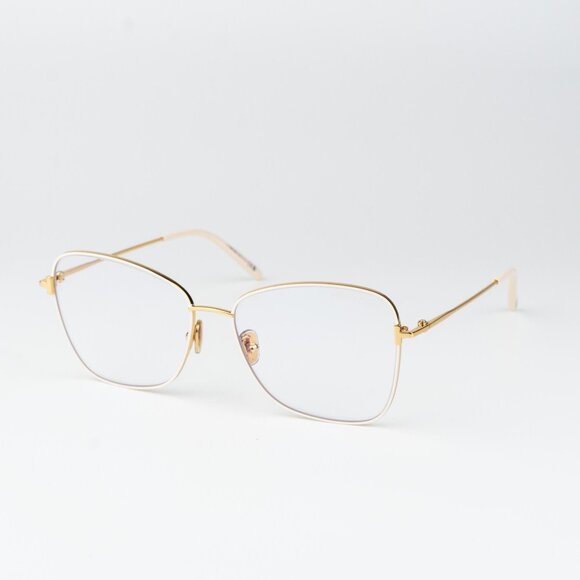 Tom Ford Woman Eyeglasses Gold Crystal Blue Light Block Butterfly FT5906-B 025 - Picture 2 of 10